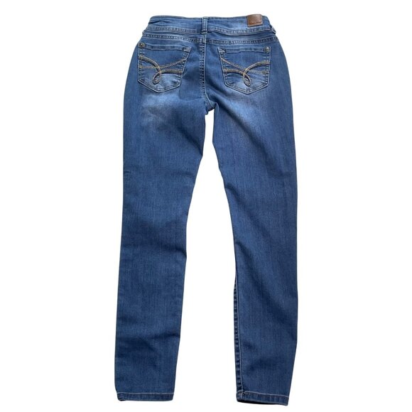 Wallflower Womens Ultra Fit Skinny Denim Blue Jeans Junior Size 3 Regular u - Picture 5 of 8